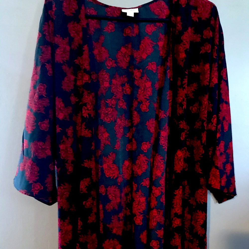 LuLaRoe Lindsay rose  kimono